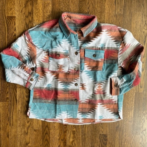 🔹New🔹Rust El Paso Western Aztec Jacket - Picture 5 of 5